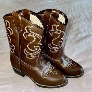 Brown Toddler Cowgirl Boots